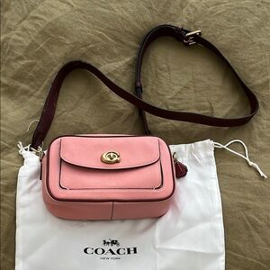 Coach Willow Camera Bag in Colorblock (Pink)